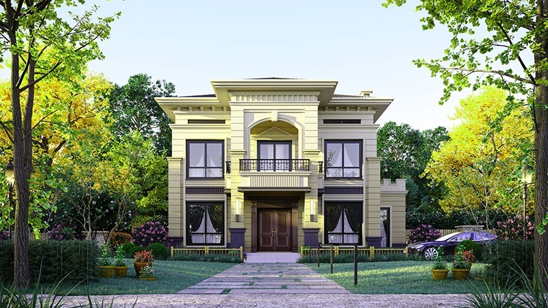 通辽中式合院住宅，开放庭院与邻里乡亲更亲近